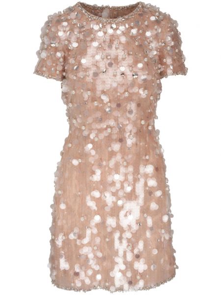 Suknele kokteiline Carolina Herrera smėlinė