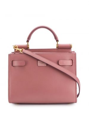Τσάντα ώμου Dolce & Gabbana ροζ