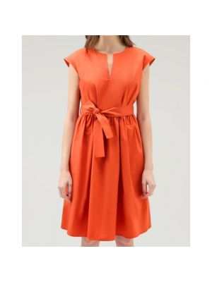 Sukienka mini Woolrich pomarańczowa