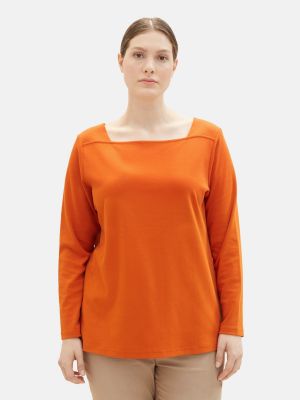 Marškinėliai Tom Tailor Women + oranžinė