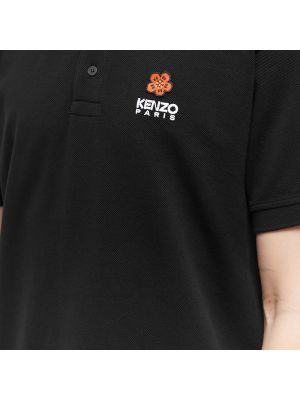 Классическая футболка в цветочек Kenzo черная