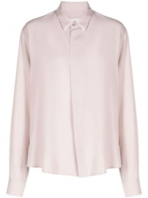 Camicia in crepe Ami Paris rosa