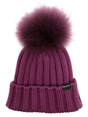 Vlnená čiapka Woolrich fialová