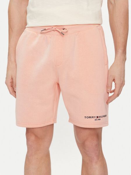 Priliehavé športové šortky Tommy Hilfiger ružová
