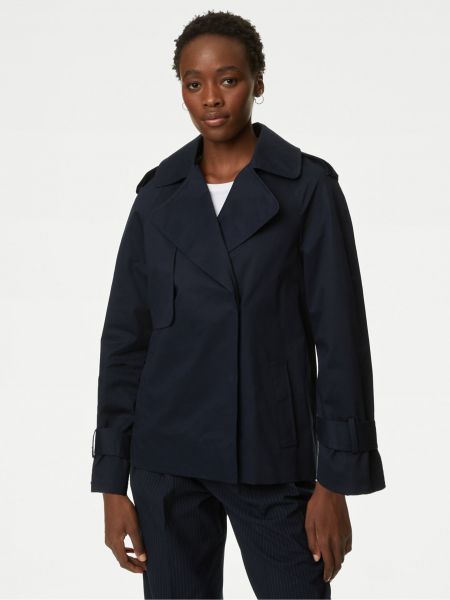 Krátký kabát Marks & Spencer modrý
