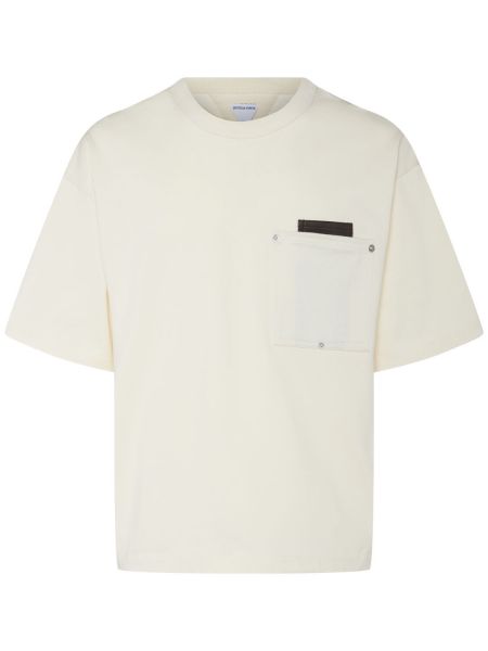 Camiseta de algodón de tela jersey Bottega Veneta