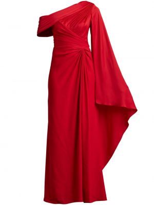 Czerwona sukienka wieczorowa drapowana Tadashi Shoji