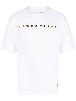 T-shirt en coton à imprimé The Power For The People blanc