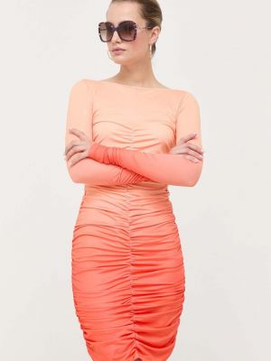 Мини рокля Patrizia Pepe оранжево