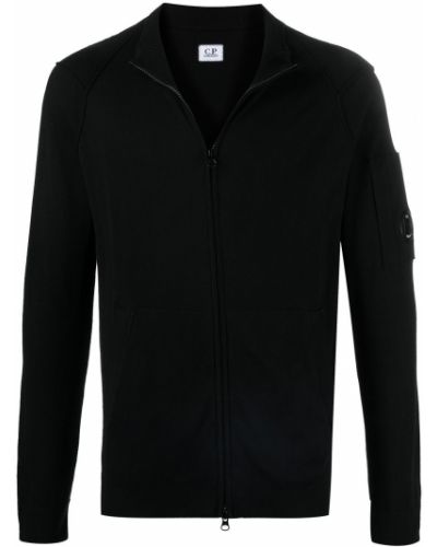 Jersey con cremallera de tela jersey C.p. Company negro