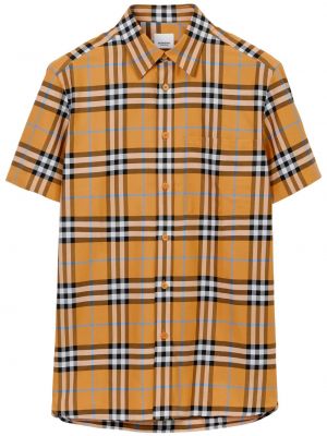 Bombažna srajca s karirastim vzorcem Burberry