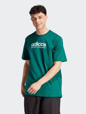 Majica kratki rukavi bootcut Adidas zelena