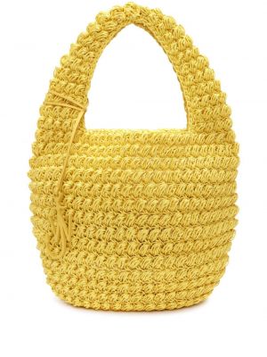 Τσάντα shopper Jw Anderson κίτρινο