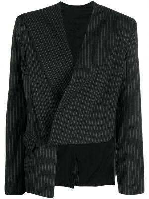 Asimetrična jakna s črtami Ioana Ciolacu črna