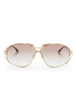 Oversize sonnenbrille mit farbverlauf Casablanca gold