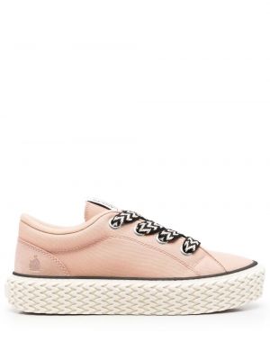 Blonder snøring sneakers Lanvin rosa