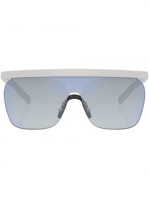 Sonnenbrille mit print Giorgio Armani weiß
