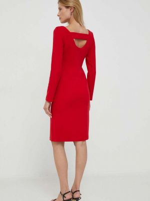 Midi šaty Sisley červené