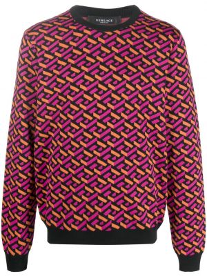 Jacquard woll pullover Versace