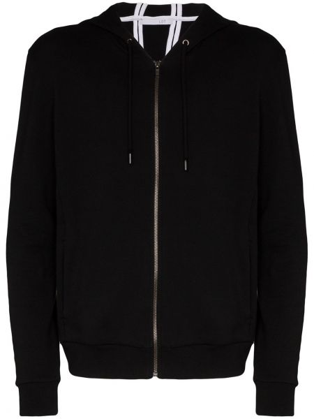 Hoodie med dragkedja Lot78 svart