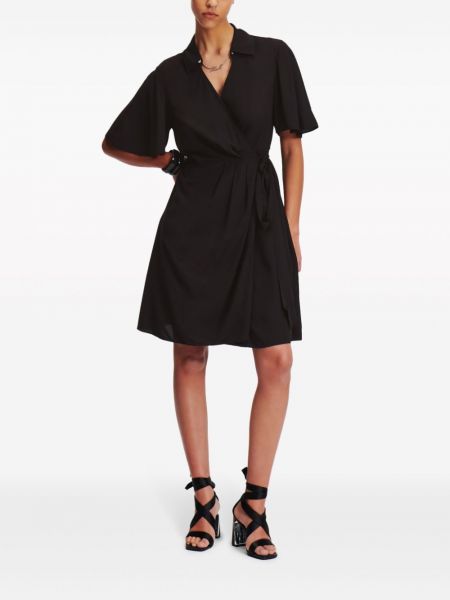 Mini robe avec manches courtes Karl Lagerfeld noir