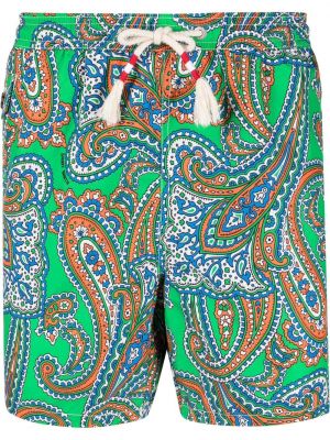 Paisley trykt shorts Mc2 Saint Barth grønn