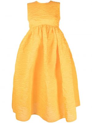 Pomarańczowa sukienka midi Cecilie Bahnsen