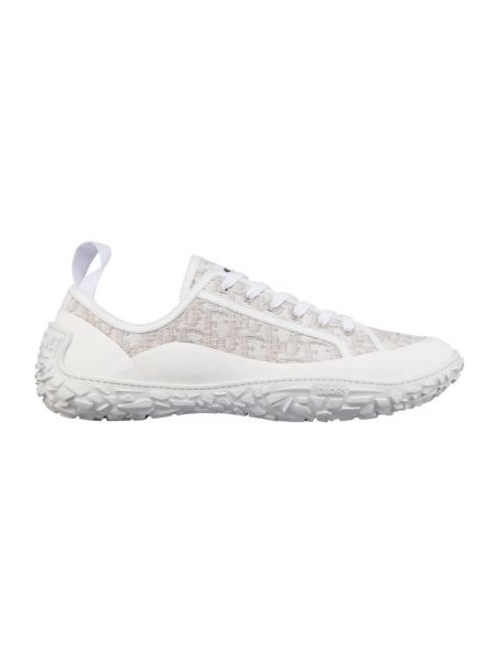 Sneakersy żakardowe Dior białe