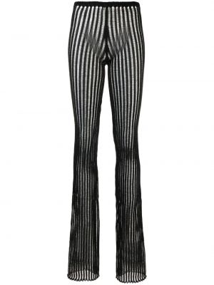 Pantalon à rayures large A. Roege Hove noir