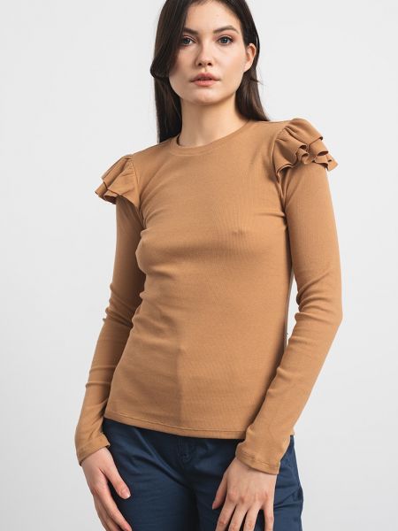 Пуловер Gap коричневый