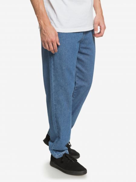 Priliehavé džínsy s rovným strihom Quiksilver modrá