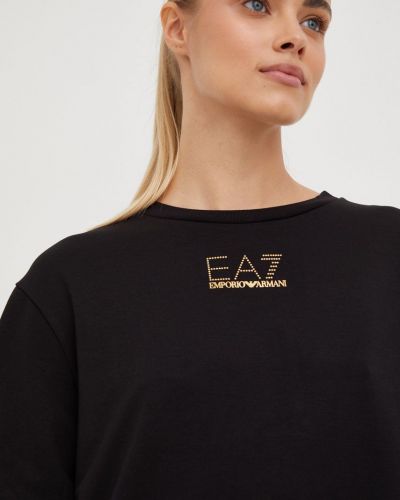 EA7 Emporio Armani ruha fekete, mini, oversize