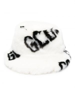Cappello di pelliccia Gcds bianco