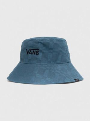 Bombažni klobuk Vans modra