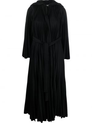 Плисирано палто с качулка Atu Body Couture черно