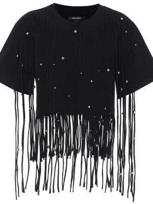 Бавовняна футболка Isabel Marant, чорна