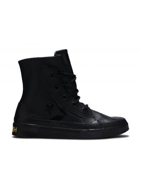 Кожаные высокие кроссовки Converse Pro Leather черные
