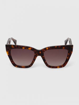 Okulary przeciwsłoneczne Allsaints brązowe