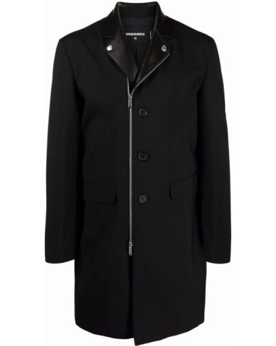 Палто с цип Dsquared2 черно