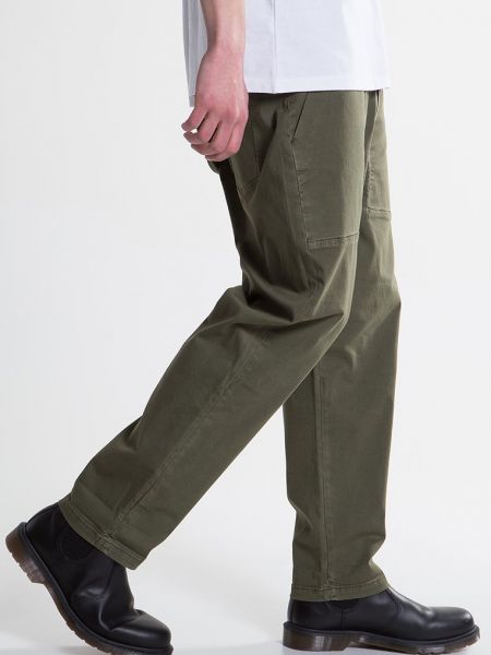 Spodnie klasyczne Denham khaki