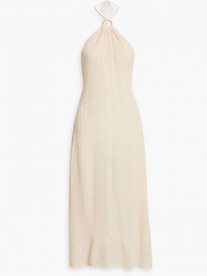 Бамбуковое плиссированное шелковое платье миди Savannah Morrow