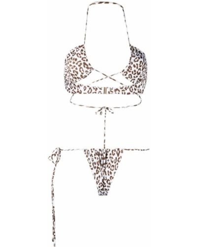 Bikini mit print mit leopardenmuster Manokhi
