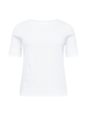 Тениска Lauren Ralph Lauren Plus бяло