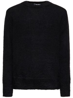 Mohérový sveter Off-white čierna