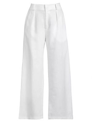 L'Oasis Ida Широкие льняные брюки со складками Faithfull The Brand белый