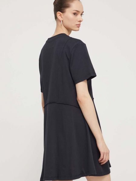 Bavlněné mini šaty Ugg černé