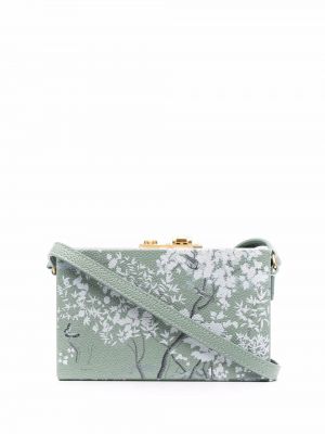 Trykt floral mini bag Thom Browne grønn