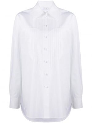 Bavlnená košeľa so srdiečkami Area biela