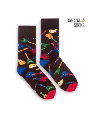 Ponožky s hvězdami Banana Socks hnědé