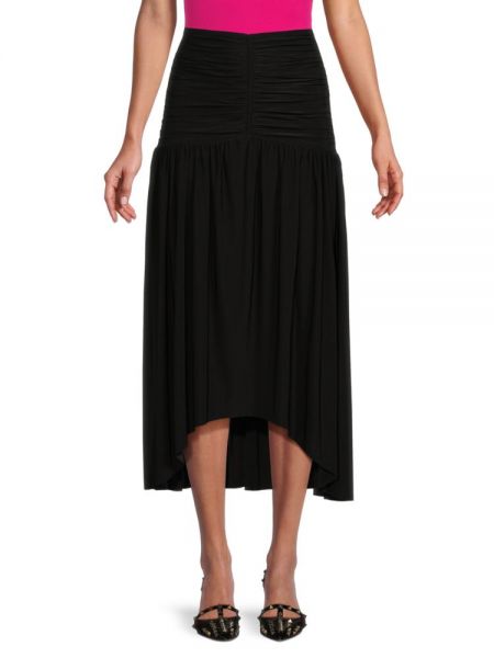 Асимметричная юбка миди Misa Los Angeles черная